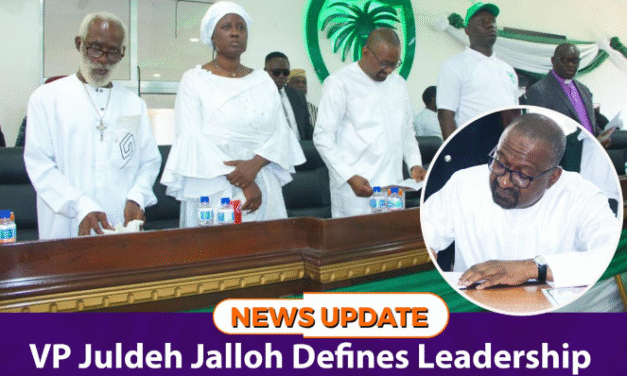 VP Juldeh Jalloh Defines Leadership as Service and Selflessness