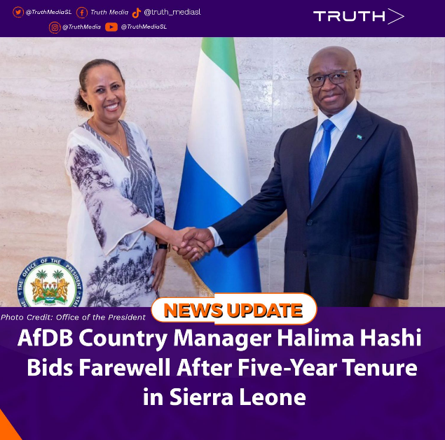 AfDB Country Manager Halima Hashi Bids Farewell After Five-Year Tenure in Sierra Leone