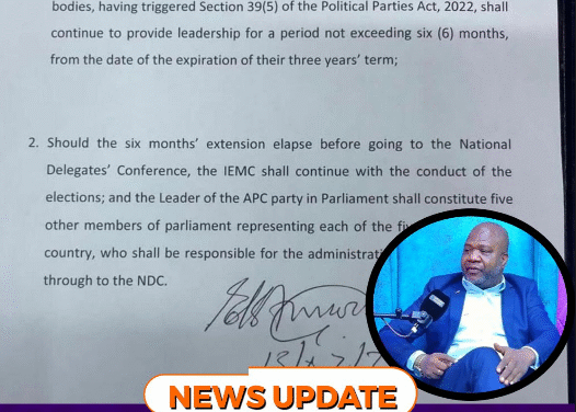 PPRC Extends APC National Executive Mandate by Six Months