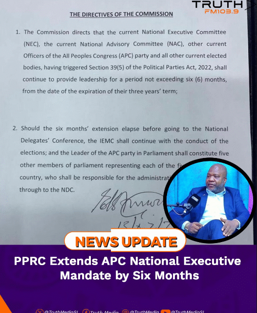PPRC Extends APC National Executive Mandate by Six Months