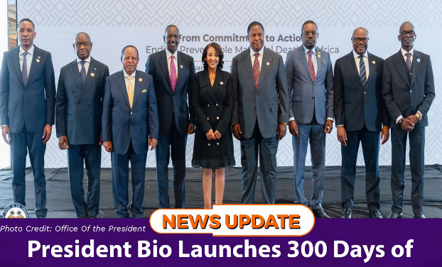 President Bio Launches 300 Days of Activism to Tackle Maternal Mortality