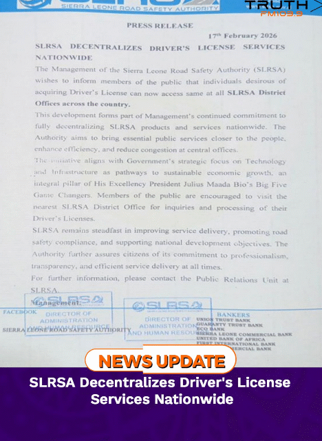 SLRSA Decentralizes Driver’s License Services Nationwide