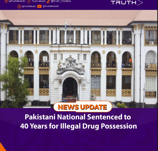 Pakistani National Sentenced to 40 Years for Illegal Drug Possession