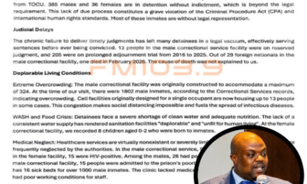 CHRDI Sounds Alarm Over “Catastrophic” Human Rights Breakdown in Freetown Correctional Services Facilities