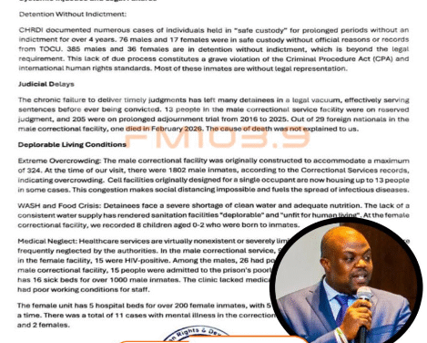 CHRDI Sounds Alarm Over “Catastrophic” Human Rights Breakdown in Freetown Correctional Services Facilities