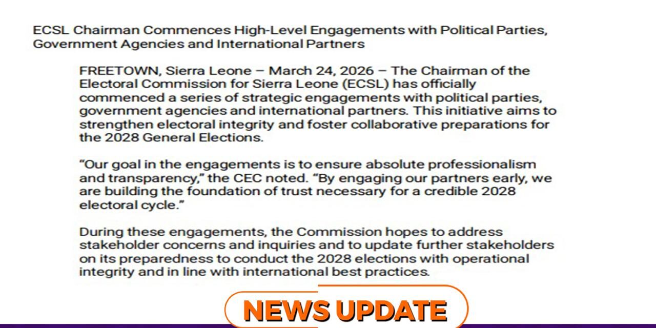 Electoral Commission Launches Stakeholder Engagements for Credible 2028 Polls