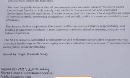 Correctional Service Denies Claims of Irregularities in Rice Procurement