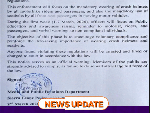 Police to Enforce Helmet and Seatbelt Laws Starting 9th March