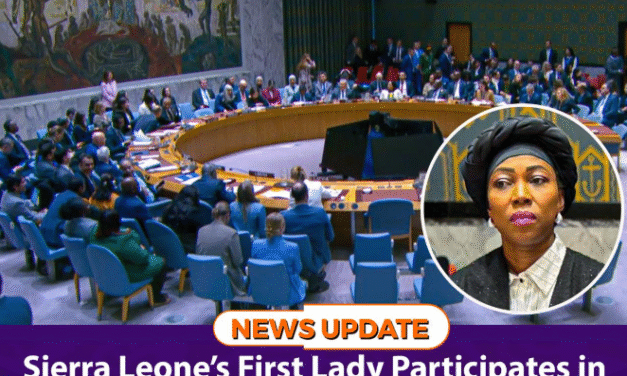 Sierra Leone’s First Lady Participates in UN Security Council Deliberations on Children, Technology, and Education in Conflict