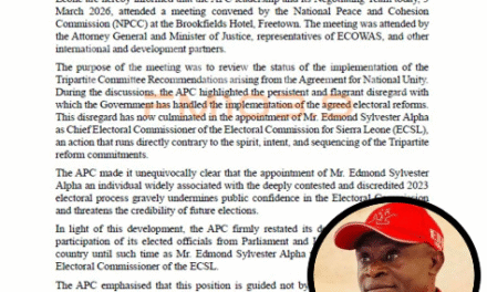 APC Restates Boycott, Citing Electoral Integrity Concerns