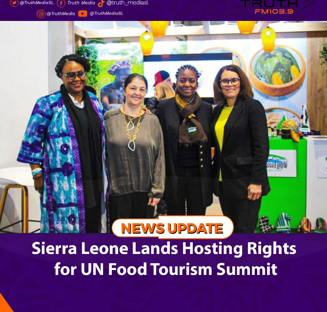 Sierra Leone Lands Hosting Rights for UN Food Tourism Summit