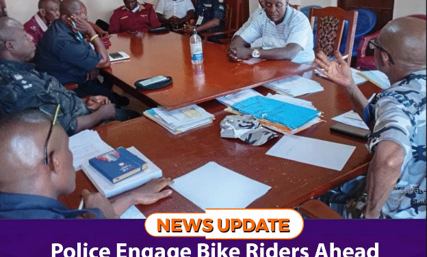Police Engage Bike Riders Ahead of Helmet Enforcement