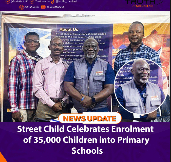 Street Child Celebrates Enrolment of 35,000 Children into Primary Schools
