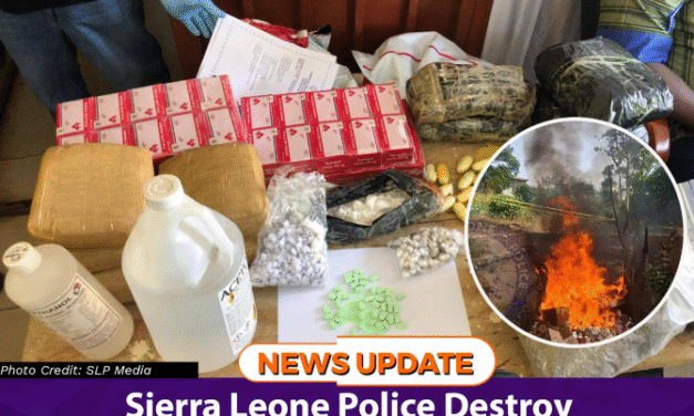 Sierra Leone Police Destroy NLe 1.6 Million Worth of Narcotics