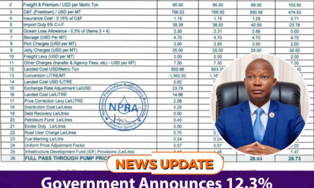 Government Announces 12.3% Fuel Price Increase