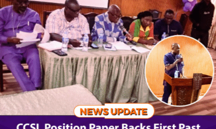 CCSL Position Paper Backs First‑Past‑the‑Post, Constituency‑Based Elections