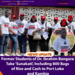 Former Students of Dr. Ibrahim Bangura Take ‘Sunakati’, Including 800 Bags of Rice and Cash to Port Loko and Kambia