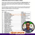 Mohamed Kallon Calls 26 Home-Based Players to Camp, as Training Kicks Off Today