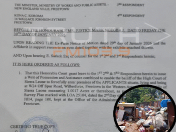 Tensions Flare as Koroma Family Evicted from Government Quarters