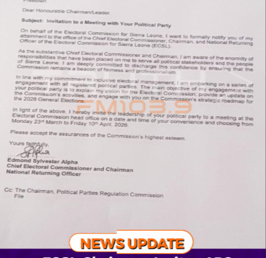 ECSL Chairman Invites APC Leadership to Dialogue