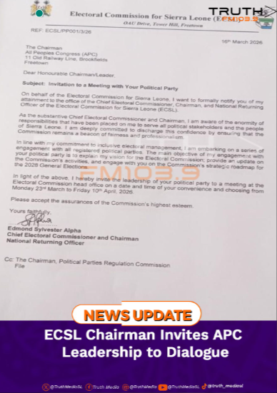 ECSL Chairman Invites APC Leadership to Dialogue