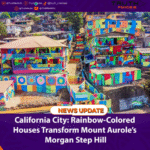 California City: Rainbow-Colored Houses Transform Mount Aurole’s Morgan Step Hill