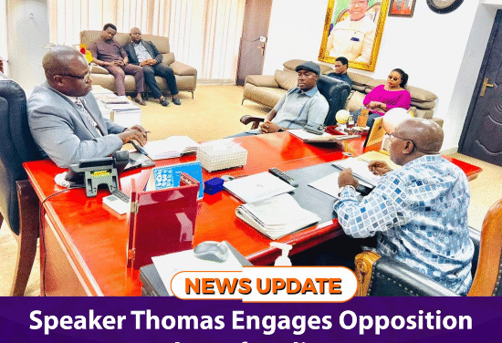 Speaker Thomas Engages Opposition Leaders of Parliament