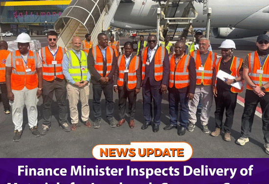 Finance Minister Inspects Delivery of Materials for Landmark Congress Centre Project at Lungi