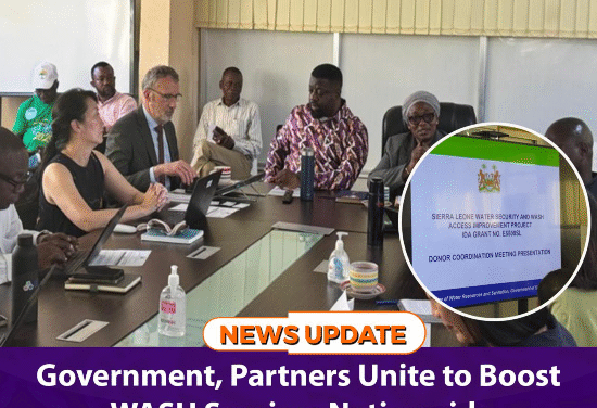 Government, Partners Unite to Boost WASH Services Nationwide