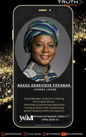 Global Recognition: Naasu Fofanah Appointed to Women in Mining Africa Board