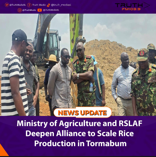 Ministry of Agriculture and RSLAF Deepen Alliance to Scale Rice Production in Tormabum