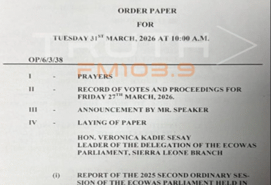 Parliament Tables Motion to Investigate National Elections Watch