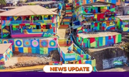 California City: Rainbow-Colored Houses Transform Mount Aureol’s Morgan Step Hill