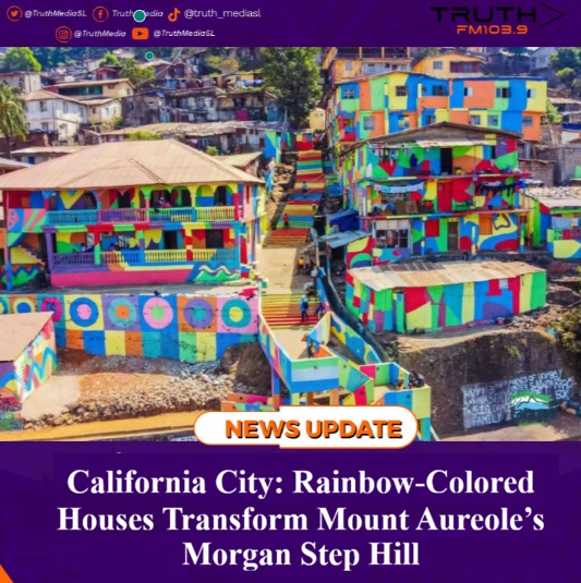 California City: Rainbow-Colored Houses Transform Mount Aureol’s Morgan Step Hill