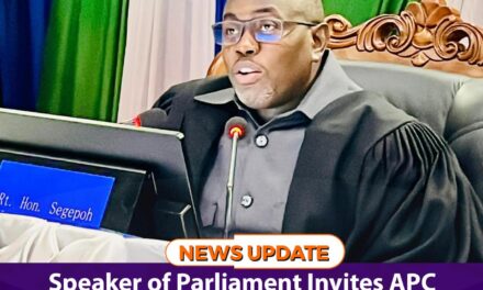 Speaker of Parliament Invites APC Leadership to Special Meeting as Parliament Resumes Frequent Sittings