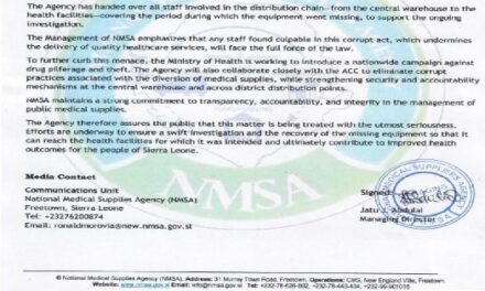 NMSA, Anti‑Corruption Commission Probe Missing Ultrasound Machines