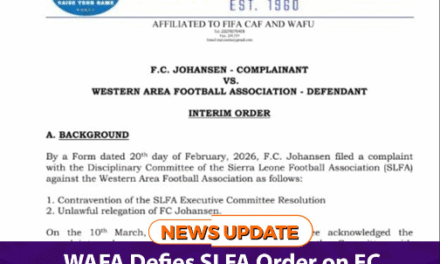 WAFA Defies SLFA Order on FC Johansen Reinstatement