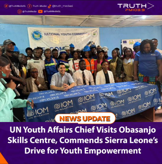 UN Youth Affairs Chief Visits Obasanjo Skills Centre, Commends Sierra Leone’s Drive for Youth Empowerment