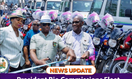 President Bio Commissions Fleet of Vehicles and Motorbikes to Boost Healthcare Delivery Nationwide
