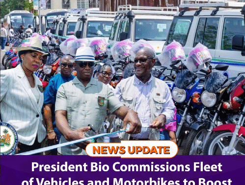 President Bio Commissions Fleet of Vehicles and Motorbikes to Boost Healthcare Delivery Nationwide