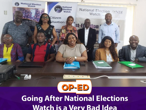 Going After National Elections Watch is a Very Bad Idea