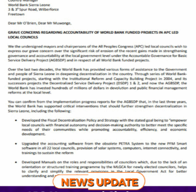 APC Mayors and Chairpersons Raise Concern Over Accountability of World Bank-Funded Projects