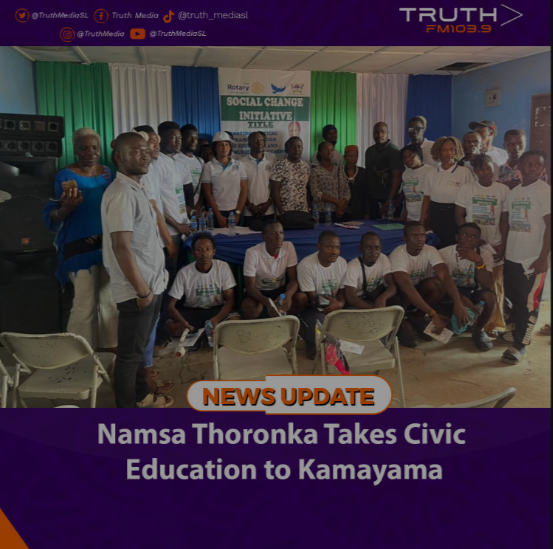 Namsa Thoronka Takes Civic Education to Kamayama