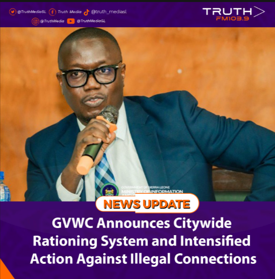 GVWC Announces Citywide Rationing System and Intensified Action Against Illegal Connections