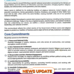 Interfaith Communiqué Strengthens Sierra Leone’s Commitment to Peaceful Coexistence