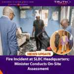 Fire Incident at SLBC Headquarters; Minister Conducts On-Site Assessment