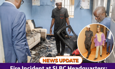 Fire Incident at SLBC Headquarters; Minister Conducts On-Site Assessment