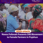 Naasu Fofanah Presents DIB Movement to Female Farmers in Pujehun