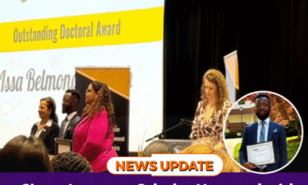 Sierra Leonean Scholar Honored with Prestigious Doctoral Award at Virginia Commonwealth University