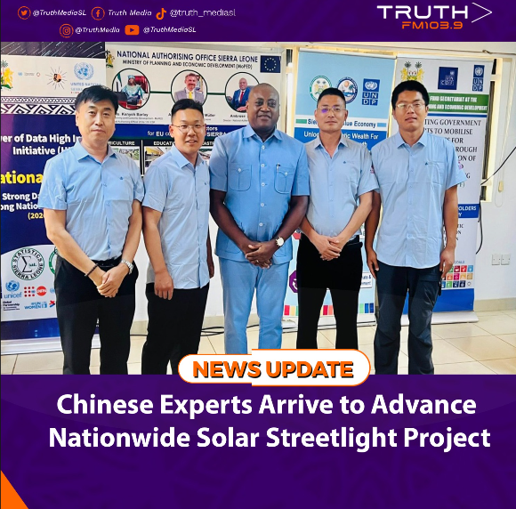 Chinese Experts Arrive to Advance Nationwide Solar Streetlight Project